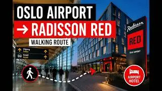 Oslo-Gardermoen Airport walk through... How i get to the Radisson RED Airport Hotel