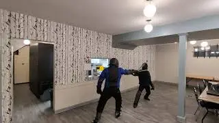 Jack (blue) with falchion vs Mat (black) with spadroon. Sept 25, 2025