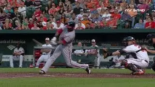WSH@BAL: Bernadina launches a moonshot down the line