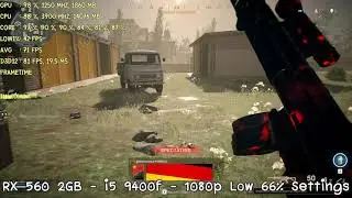 Warzone Low Settings RX 560 2GB i5 9400f Windows 11 FPS Test