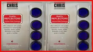 Enhance Your Bike&rsquo;s Safety and Style with Blue Mini License Plate Reflectors