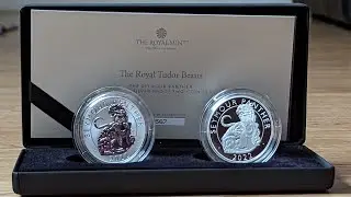 Royal Mint unboxing - Seymour Panther 2022 Reverse Proof Silver Two Coin Set