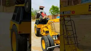 Rc hydra crane caring rc swaraj tractor on roof top