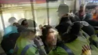 The police attack London UKuncut protesters using CS spray