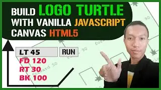Build a Logo Turtle using Javascript and HTML 5 Canvas | LOGO TURTLE CLONE