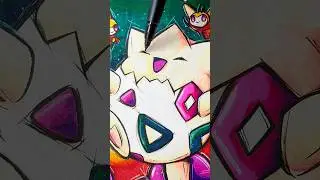 PINTANDO un 🔥POK&Eacute;MON🔥 con marcadores M&Aacute;GICOS😱✨(cambia el color) #pokemon #plumones