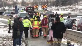 61-Car Pile-Up on MN55, Mendota Bridge *1080p HD* ~ March 24, 2014 ~ Mendota Heights, Minnesota