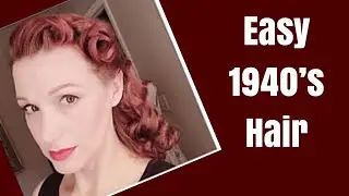 The 'Homemaker' 1940's Hairstyle Variation-Ft 'Vintage Hairstyling' by Lauren Rennells