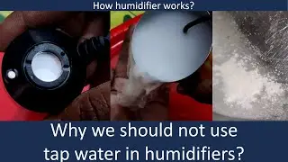 #Humidifier / mist maker #experiment. Why we should not use tap water?