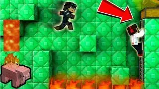 EMERALDOWY TUNEL DO SKARBU ! - Minecraft