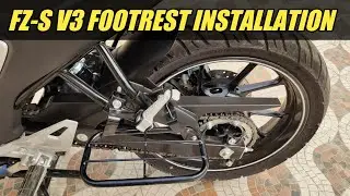 Yamaha FZ-S V3 / V4 Footrest Unboxing and Installation. #fzsv3bs6 #yamahafzsv3 #fzsv3modified