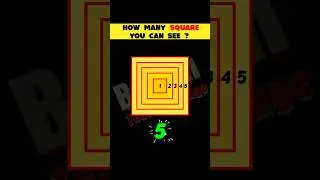 Test Your Eyes : How Many Square You Can See ? | Eye Test Puzzle | #shorts #viral #paheliyan