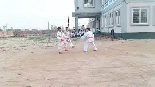 Karate fight video in orange belt  vs white belt 🥋 Karate kumute video