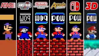 Mario Bros (1983) Atari 2600 vs Amstrad CPC vs NES vs Arcade vs Switch vs 3D | Graphics Comparison