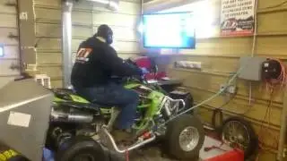 Atv dyno Torque Powersports full exhaust system kfx450r