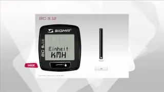 SIGMA SPORT // BC 5.12 // Einstellungen