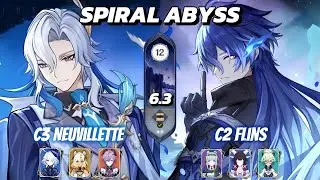 C3 Neuvillette & C2 Flins - Spiral Abyss 6.3 - Genshin Impact