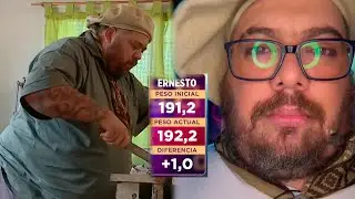 ¡AL HORNO! Ernesto no puede despedirse de la comida y en el pesaje de control de #CDP subió 1 kilo