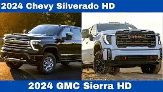 Chevy Silverado HD 2024 года против GMC Sierra HD 2024 года: сравнение тяжёлых автомобилей