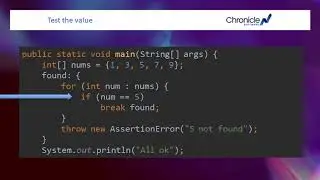 Breaking a code block in Java