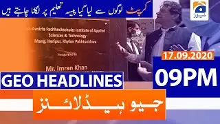 Geo Headlines 09 PM | 17th September 2020