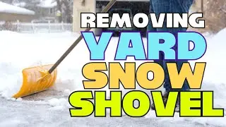 Removing Yard Snow With Latest Snow Shovel || Back Saver Snow Shovel Review 2023