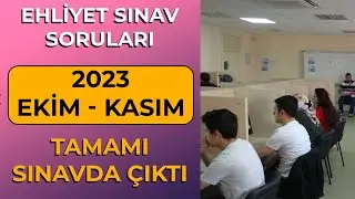 BU EMEKLER SİZİN İ&Ccedil;İN 2023 Ekim Kasım &Ccedil;ıkmış Ehliyet Soruları / Ehliyet Sınav Soruları 2023
