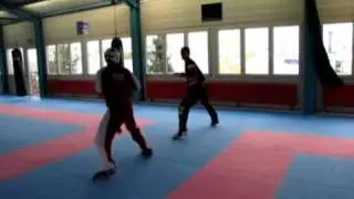 INTENSIVE POINT FIGHT DIDACTIC Fencing game with side kick