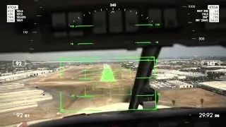 Virtual visualization for approach descent path