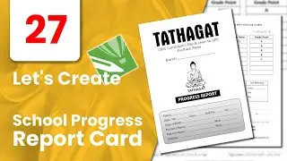 School Progress Report Card Design in CorelDRAW | Report Card Making Tutorial 2025 | CorelDRAW Tips