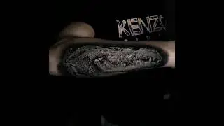 Black and Grey Crocodile Sleeve Tattoo