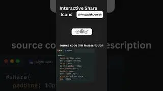 Interactive Social buttons Html CSS