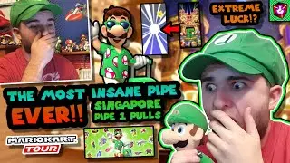 THE MOST SHOCKING PIPE PULLS I'VE EVER DONE YET!! (Singapore Pipe 1 Pulls) | Mario Kart Tour