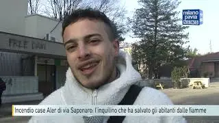Incendio case Aler di via Saponaro: l’inquilino che ha salvato gli abitanti dalle fiamme