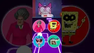 Scary Teacher Exe // SpongeBob Exe // Unikitty Exe // Zig and Sharko Exe | #tileshop