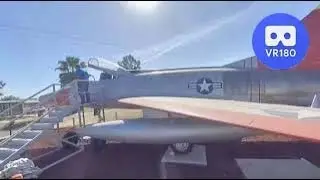 North American F-100 Super Sabre VR180 Walk Around Castle Air Museum