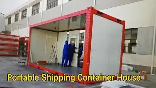 Waterproof Portable Shipping Container House Foldable Small Volume Recyclable