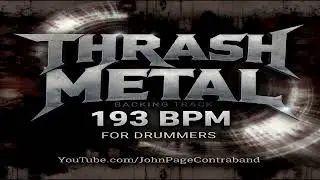 Трек-метал для гитары и баса без барабанов, 193 BPM, бесплатный бит-джем
