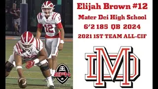 Elijah Brown is ready for a big junior season for Mater Dei.