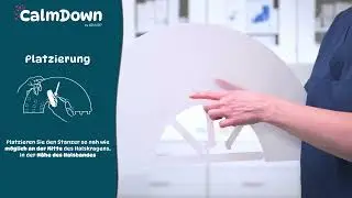 CalmDown by KRUUSE&reg; so bereiten Sie ein Halskragen f&uuml;r den CalmDown-Button vor.