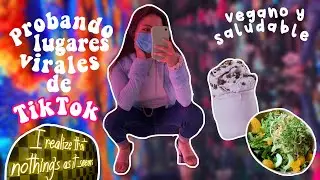 Probando lugares VIRALES de TIK TOK en la CDMX pt.1 | (vegan + fit) 🥗🐰🍦