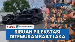 🔴LIVE: Kecelakaan Tunggal Mobil di Tol Lampung, Anggota TNI Temukan Ribuan Pil Ekstasi