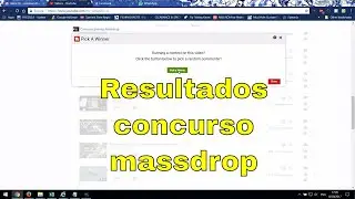Resultados concurso massdrop