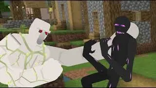 Iron Golem.Vs Enderman.