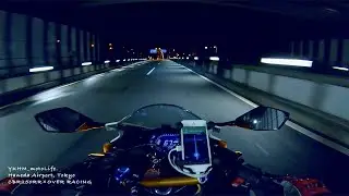 【CBR250RR】Riding Tokyo Night Airport｜いい音と映像で夜の空港ドライブ｜OVER RACING