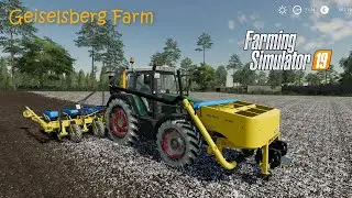 Spreading lime, Corn planting, Mowing and windrowing grass│Geiselsberg│fs 19│Timelapse #01