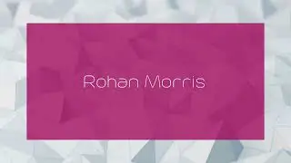 Rohan Morris - appearance