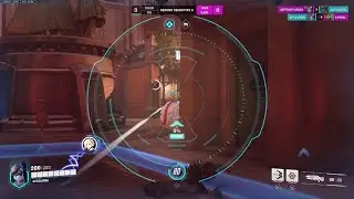 Top 500 trying Widow Console Gameplay w the lowest sens ever [ Overwatch 2 ]