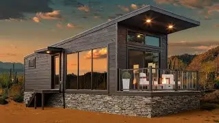 Absolutely Gorgeous Rockwood Luxury Park Model Home with Stunning Sloped Roof