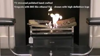 T5 hand made firebasket with high quality bio ethanol fire